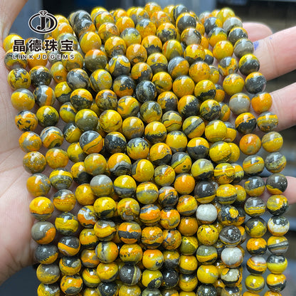 7A Natural Bumblebee Loose Beads