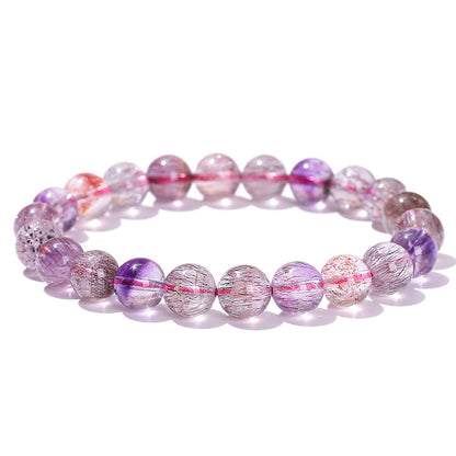 8A grade natural super seven bracelet.