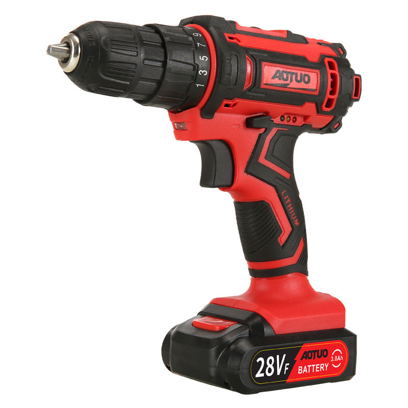 Flat Lithium Drill Cordless Tools Home Impact Drill