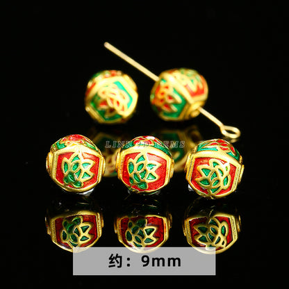 Ancient sand gold accessories loose beads