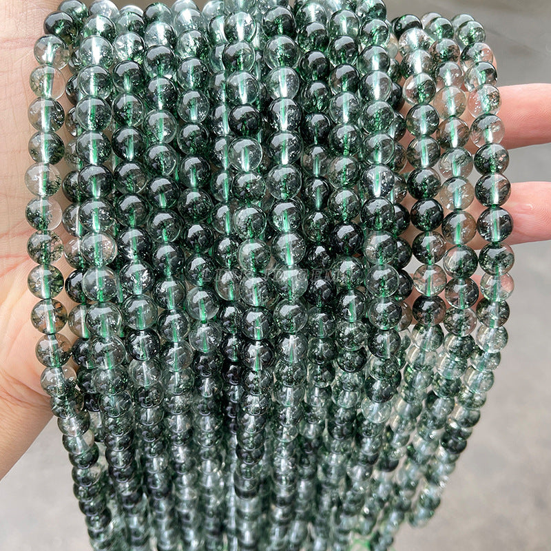 Optimized Green Ghost Crystal Round Beads Loose Beads