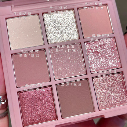 9-Color Rose Eyeshadow Palette