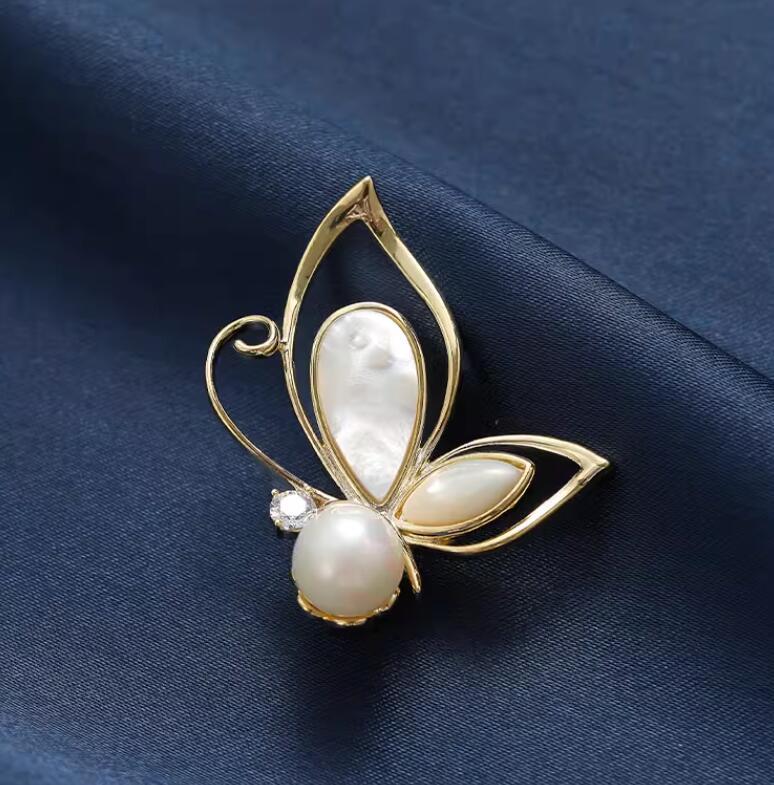 hot sale Pearl Butterfly Brooch