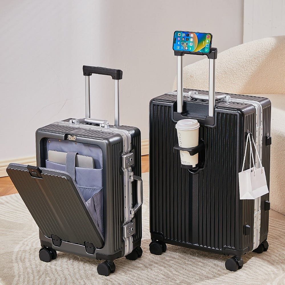 Aluminum frame suitcase 24 inch anti-drop