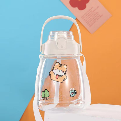 Portable Plastic Straw Bottle