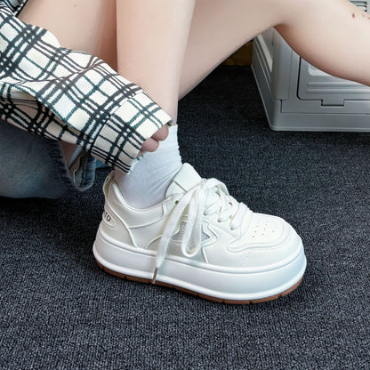 women's breathable white sneakers