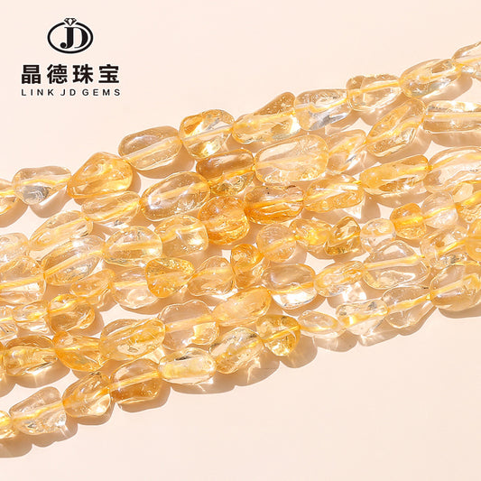 6-8Mm irregular citrine loose beads