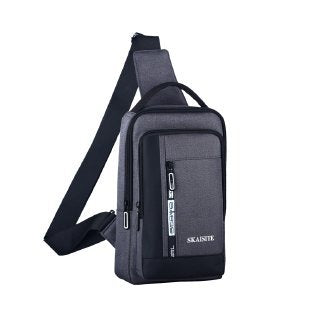 Shoulder bag USB charging multi-layer