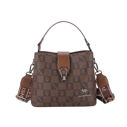 High-end printed bag woman