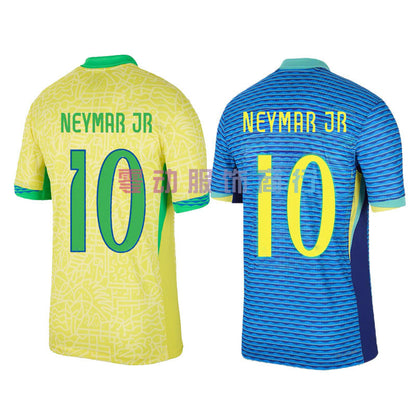 24 Brazil Home Away 10 Neymar 7 Vin¨ªcius Fan Jersey