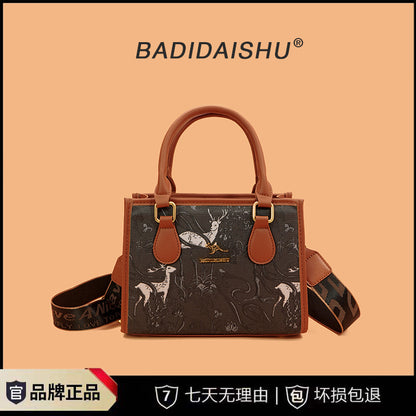 Printed tote bag shoulder bag