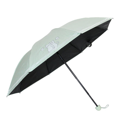 Cat Design 3-Fold Umbrella UV Protection Umbrella