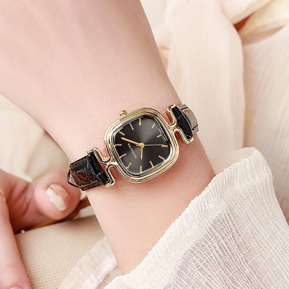 Vintage Square Dial Women's Quartz Watch