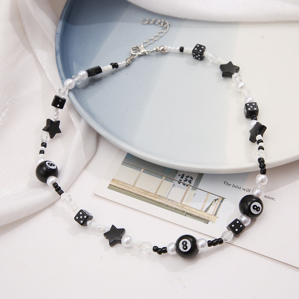 Black Rice Bead Necklace Wholesale