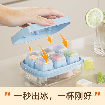 One-touch ice tray