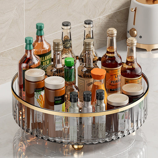 Transparent Rotating Spice Rack