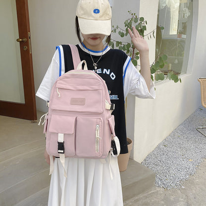 Large capacity junior high school student schoolbag