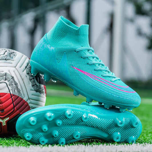 Cross-border New High-top TF Turf Soccer Shoes