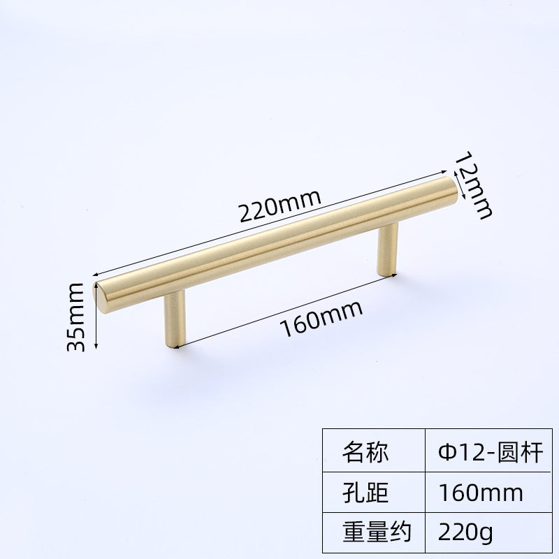 Drawer handle Brass long handle