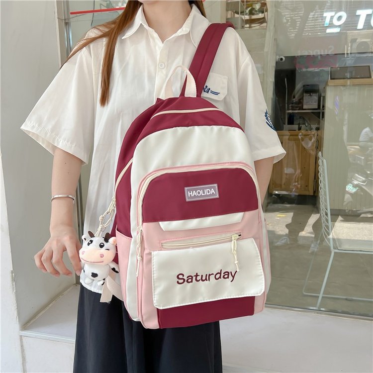 Cute backpack large capacity schoolbag