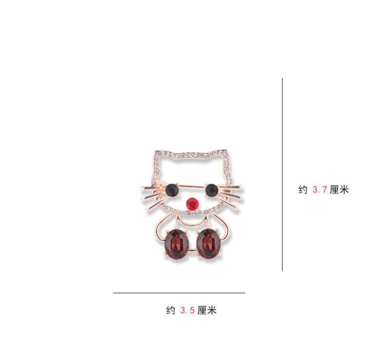 Cat brooch female cutie