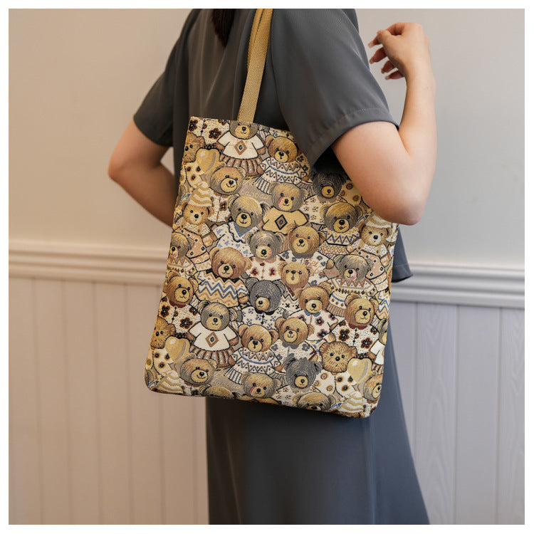 New cartoon cute bear shoulder bag