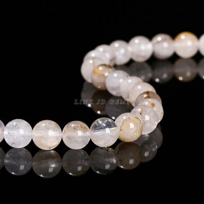 Natural small tree gum flower crystal round beads loose beads