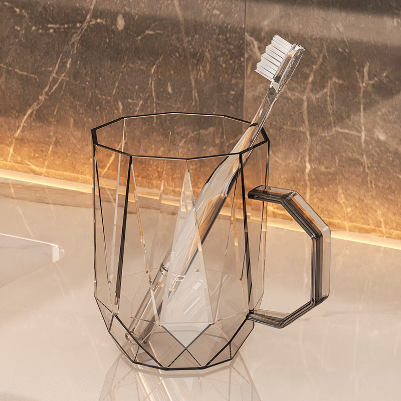 Geometric Mouthwash Cup with Handle