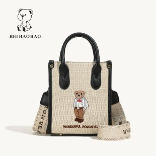 Cute bear texture phone bag