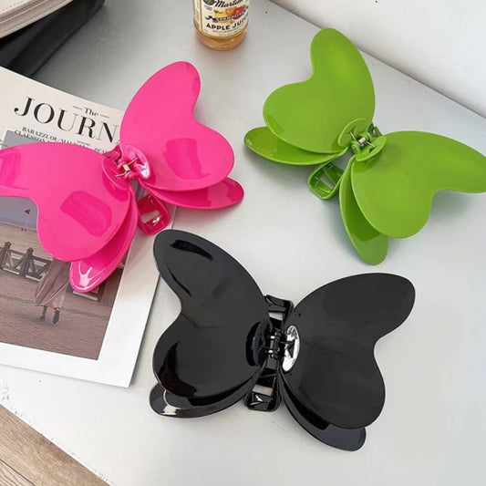 Oversized Shiny Butterfly Clip