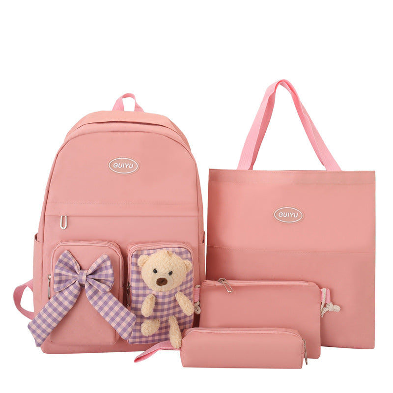 Cute Bear Girls Backpack