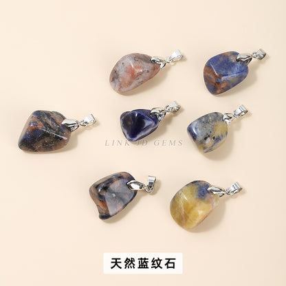 Crystal irregular rough stone pendant