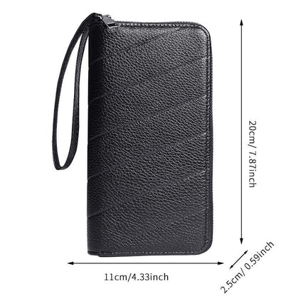 Multi-card men's long wallet