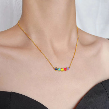 Colored mini necklace