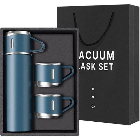 A cup of three-lid thermos cup gift set cup