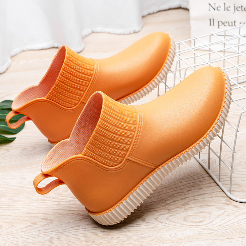 Women's water shoes with rain boots and low tube