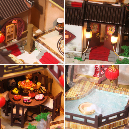 Chinese Courtyard DIY Miniature House Toy