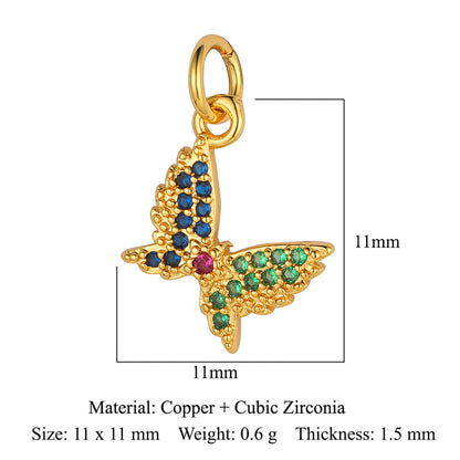 Evil Eye Fatima Palm Copper Zircon Pendant