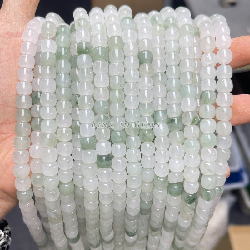 12Mm natural ice jade bamboo beads loose beads