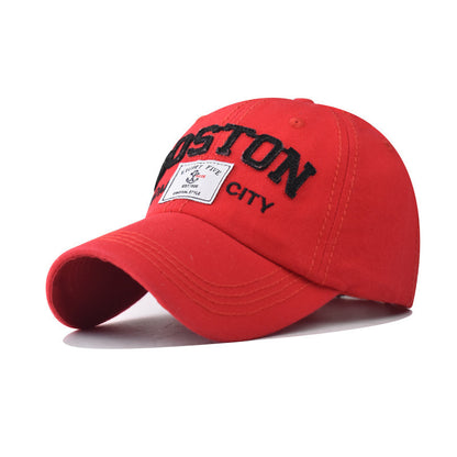 Large Letter Embroidery Cap