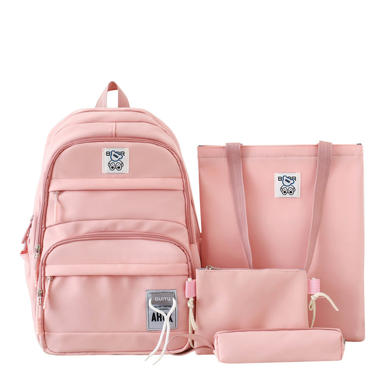 Casual large capacity schoolbag, middle school student backpack