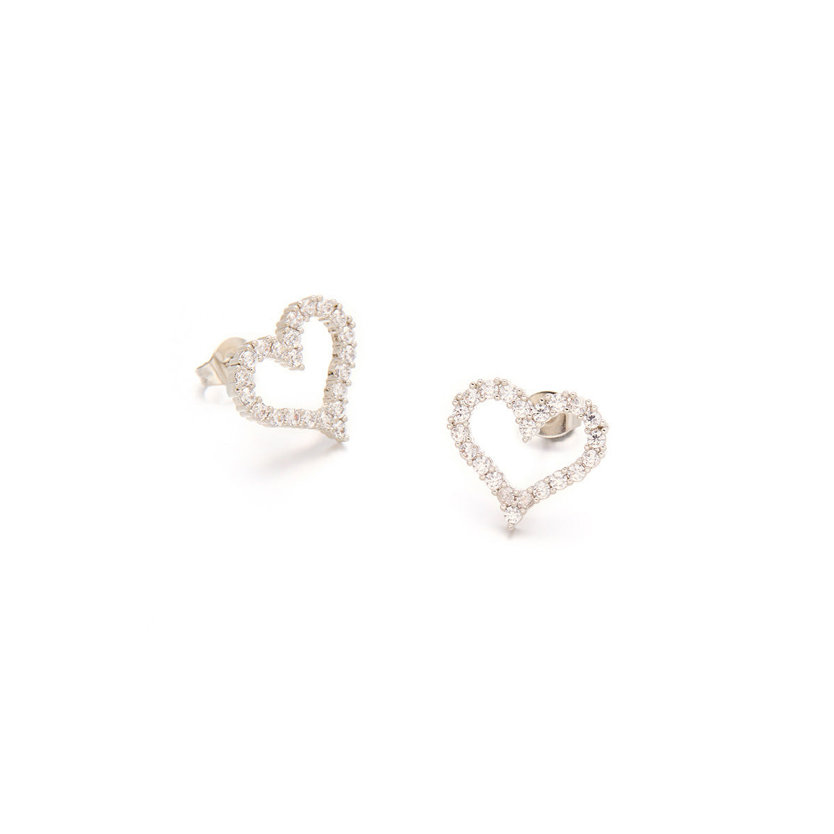 Love copper stud earrings