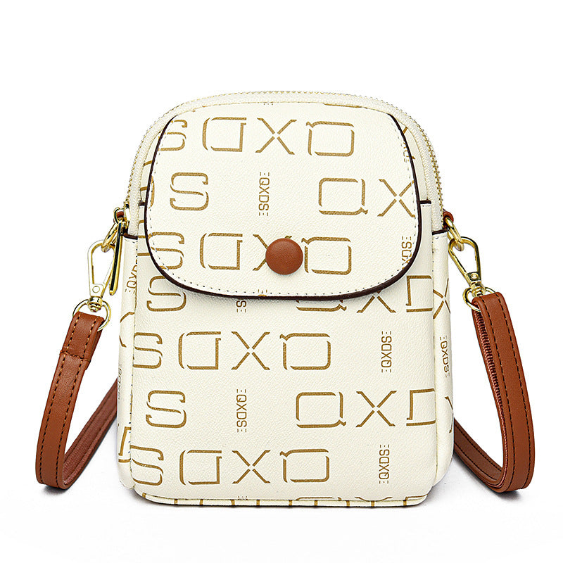 Printed shoulder women's bag