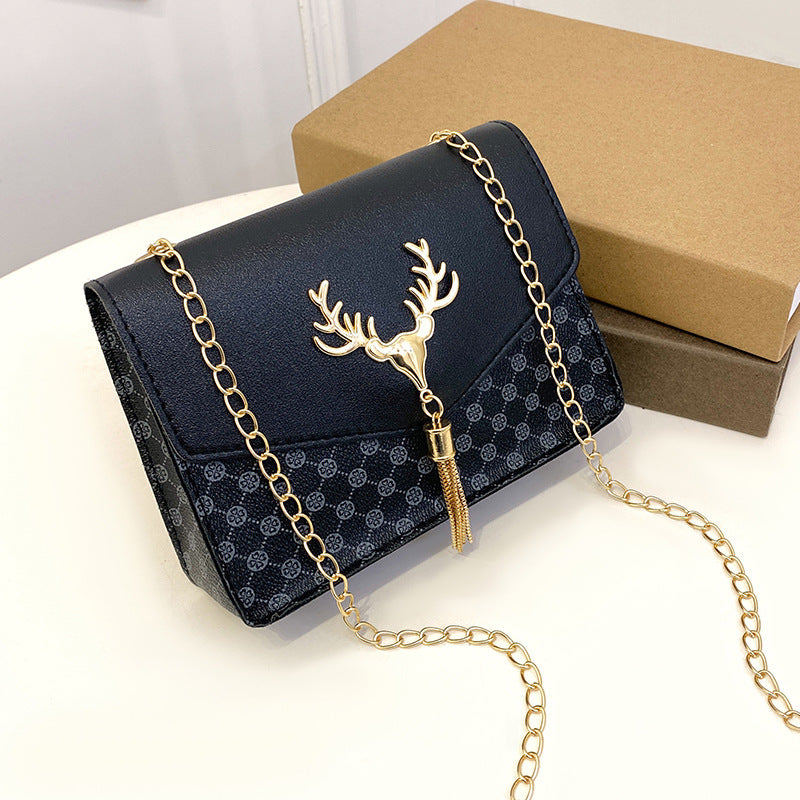 Korean version of fashion diamond chain bag