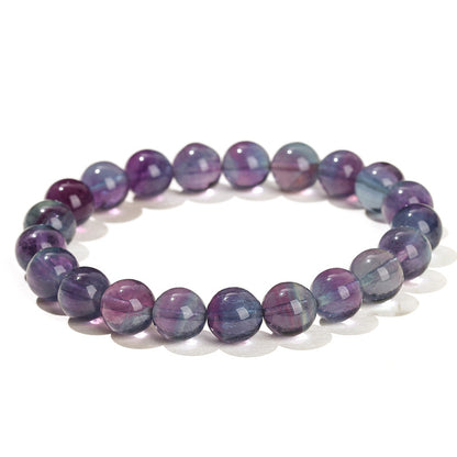 Pulsera de fluorita morada de melaleuca natural 7A 