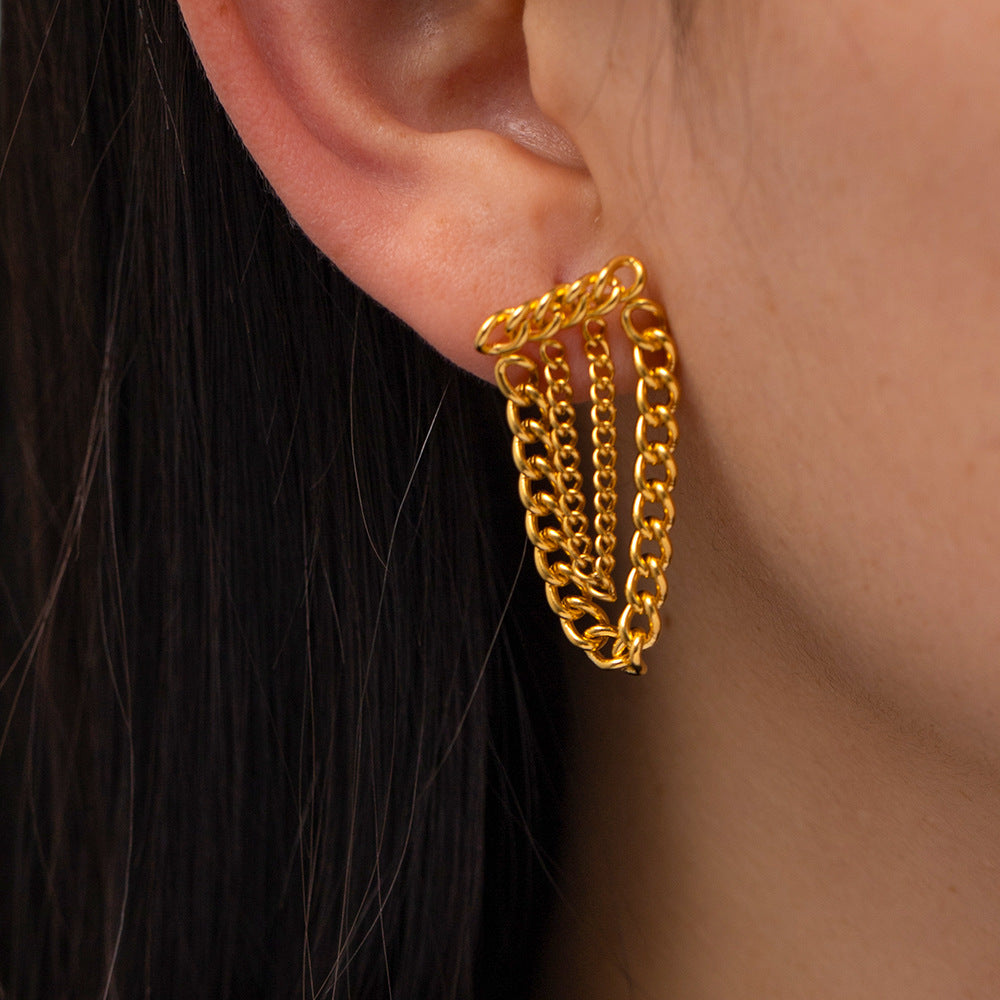 Chain earrings