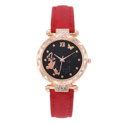 Butterfly Casual Versatile Ladies Belt Watch