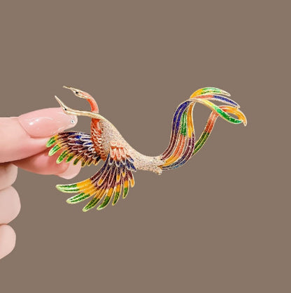 Phoenix brooch high-end Chinese style