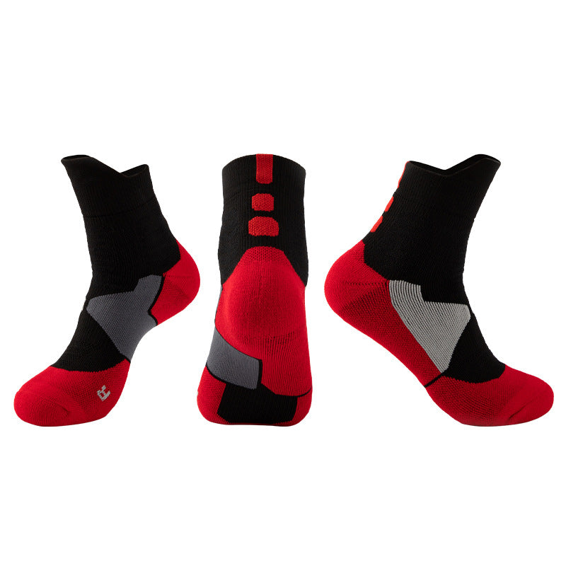 Adult Mid-Calf Basketball Socks Towel Bottom