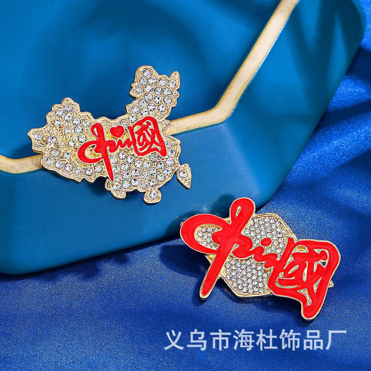 Chinese style love brooch